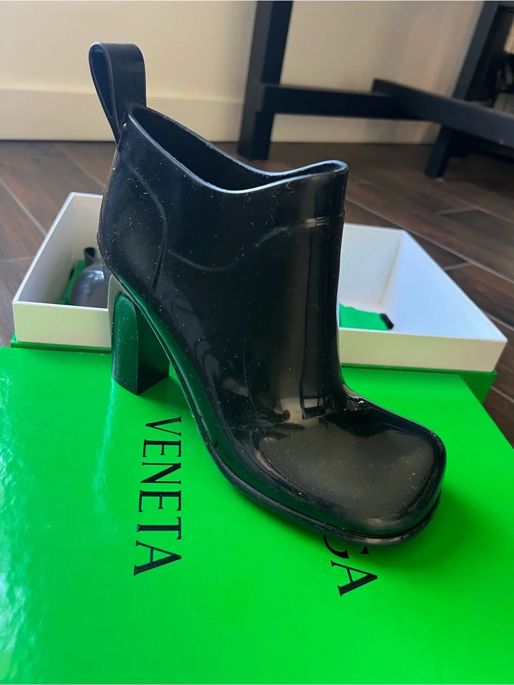 Bottega Veneta Shine Rubber Bootie